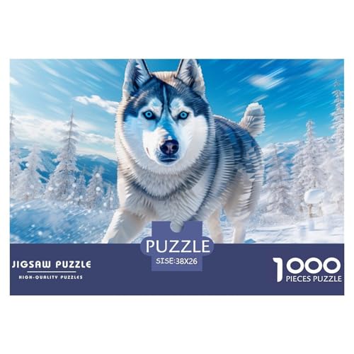 Schneehusky Puzzle 1000 Teile Puzzles 38x26cm/1000pcs Für Erwachsene Und Kinder Pädagogisches Familienpuzzle DIY Karton Schneehusky Puzzle 1000 Teile Puzzles 38x26cm/1000pcs Für Erwachsene Und Kinder Pädagogisches Familienpuzzle DIY Karton von NAOFEKUID