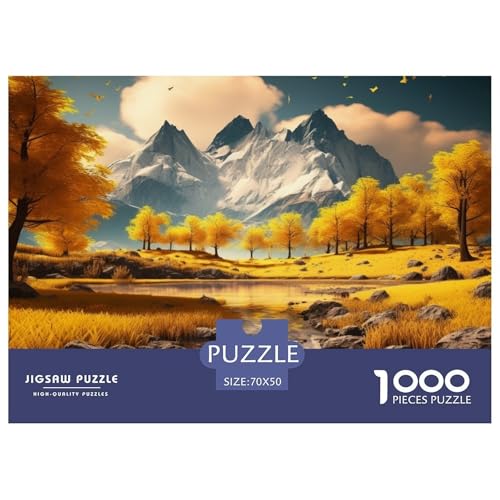 Seen Puzzle 1000 Teile Puzzle 70x50cm/1000pcs Für Erwachsene Und Kinder Stressabbau Spielzeug Familienpuzzle DIY Karton von NAOFEKUID