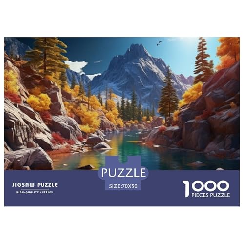 Seen Puzzle 1000 Teile Puzzle 70x50cm/1000pcs Für Erwachsene Und Kinder Stressabbau Spielzeug Kreative DIY Karton von NAOFEKUID