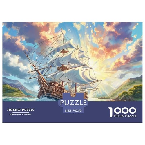 Segelschiff Puzzles 1000 Teile Puzzles 70x50cm/1000pcs Für Erwachsene Kinder Stressabbau Spielzeug Familienpuzzle DIY Karton Segelschiff Puzzles 1000 Teile Puzzles 70x50cm/1000pcs Für Erwachsene Kinder Stressabbau Spielzeug Familienpuzzle DIY Karton von NAOFEKUID