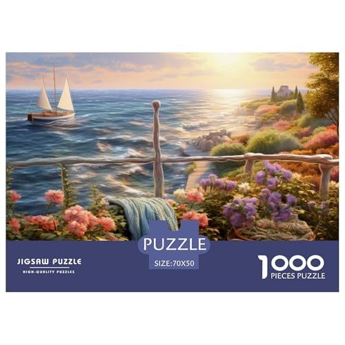 Sonnenuntergang über dem Hafen Puzzle 1000 Teile Puzzle 70x50cm/1000pcs Für Erwachsene Und Kinder Pädagogisches Familienpuzzle DIY Karton von NAOFEKUID