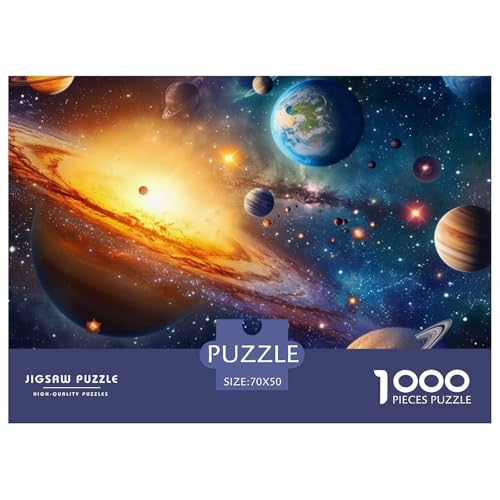 Weltraum Puzzle 1000 Teile Puzzles 70x50cm/1000pcs Für Erwachsene Kinder Stressabbau Spielzeug Kreative DIY Karton von NAOFEKUID