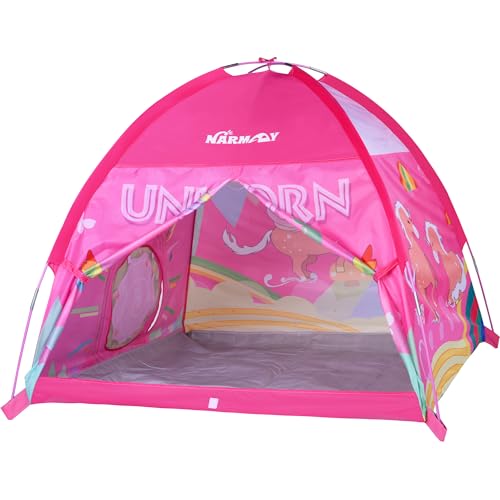 NARMAY® Spielzelt, Einhorn-Kuppelzelt für Kinder, Spaß drinnen/draußen – 121 x 121 x 101 cm von NARMAY