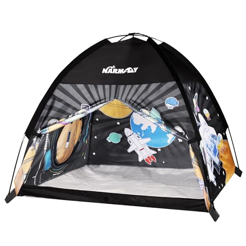 NARMAY® Spielzelt, Weltraum-Kuppelzelt für Kinder, Spaß drinnen/draußen – 121 x 121 x 101 cm von NARMAY