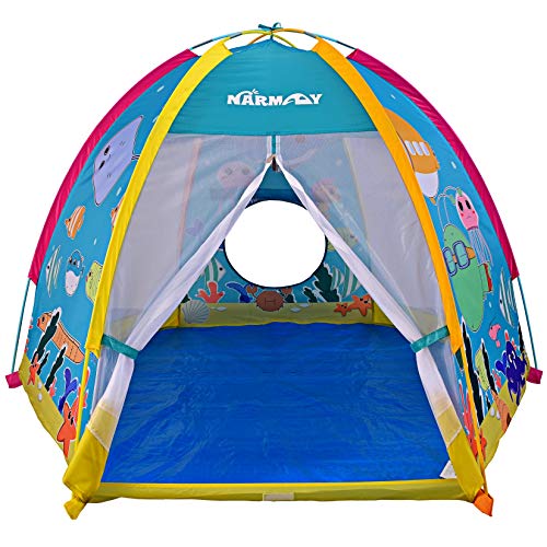 NARMAY® Spielzelt, Ozean-Kuppelzelt für Kinder, Spaß drinnen/draußen – 182 x 152 x 121 cm von NARMAY