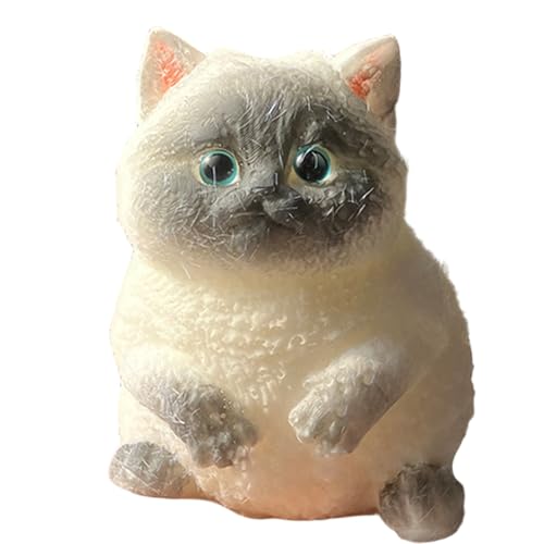 Cat Stress Ball, niedliche siamesische Katzenstress-Squeeze-Spielzeug für Kinder, langsam steigende Ultra-weiche Angst-Erleichterungstromwerkzeuge für Partygunst, Geschenke, Schulprämien Cat Stress Ball, niedliche siamesische Katzenstress-Squeeze-Spielzeug für Kinder, langsam steigende Ultra-weiche Angst-Erleichterungstromwerkzeuge für Partygunst, Geschenke, Schulprämien von NASSMOSSE