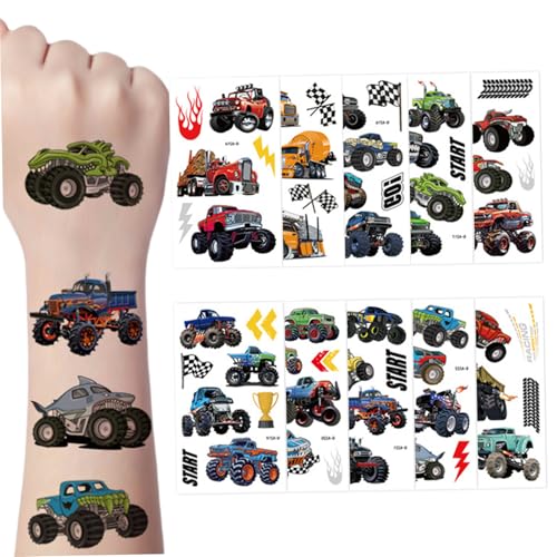 NASSMOSSE 10 Blatt Temporäre Tätowierungen für Kinder, Traktorpartybevorzugungen, Kinder Tattoos vorübergehend für Jungen, Mädchen, Mädchen NASSMOSSE 10 Blatt Temporäre Tätowierungen für Kinder, Traktorpartybevorzugungen, Kinder Tattoos vorübergehend für Jungen, Mädchen, Mädchen von NASSMOSSE