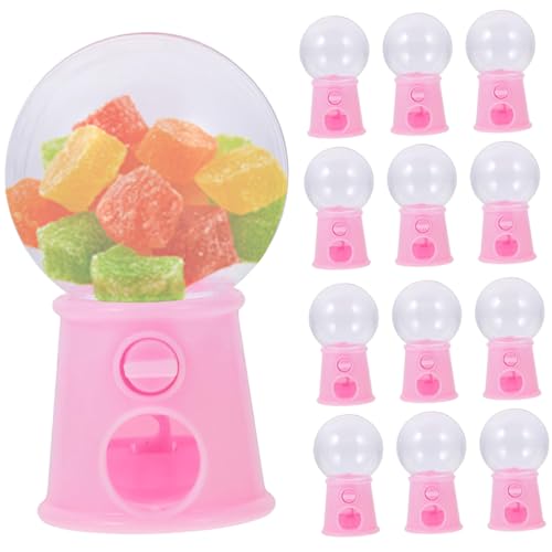 NASSMOSSE 12pcs Mini Gumball Machine Kreative Glühbirne Form 1.6x2, 8in Mini -Süßigkeiten -Spender Schweinebank Desktop Bubble Gum Machine Spielzeug für Home Party Gunst von NASSMOSSE