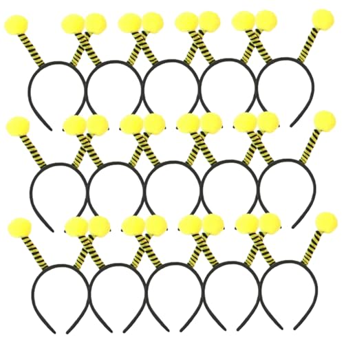NASSMOSSE 15pcs Bienenstirnband, süße Antennenbienenparty -Gefälligkeiten, Tierstirnbänder für Kinder, Halloween -Weihnachtsfeier von NASSMOSSE