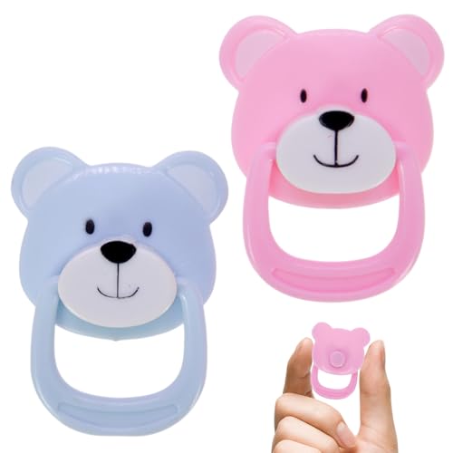 NASSMOSSE 2pcs Babypuppenmagnetisch Schnuller, niedlicher Cartoon Magnetic Schnuller, Babypuppenzubehör für Kindergeschenke von NASSMOSSE