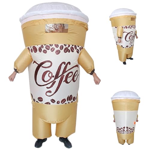 NASSMOSSE Aufblasbares Kostüm Erwachsener lustiger kreativer Ganzkörper Blow Coffee Tasse Kostüm für Cosplay -Party Halloween NASSMOSSE Aufblasbares Kostüm Erwachsener lustiger kreativer Ganzkörper Blow Coffee Tasse Kostüm für Cosplay -Party Halloween von NASSMOSSE
