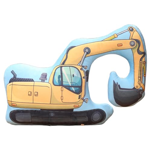 NASSMOSSE Dekoratives Kissen, Baggerlastwagen gefüllte Plüschkissen, weiche Bequeme Plüschspielzeug für Bettsofa Car Couch NASSMOSSE Dekoratives Kissen, Baggerlastwagen gefüllte Plüschkissen, weiche Bequeme Plüschspielzeug für Bettsofa Car Couch von NASSMOSSE