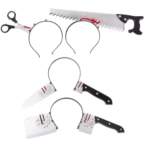 NASSMOSSE Horror -Stirnbänder, Kostümzubehör (One Size, 4 Pack) Halloween Decor von NASSMOSSE