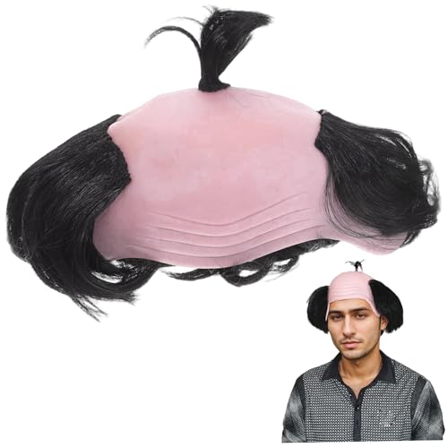 NASSMOSSE Kahle Perücke Bequeme kahle Kappe mit Haaren an den Seiten Alter Mann lustiger Perücke für Halloween -Kostüm, Cosplay und Partyzubehör NASSMOSSE Kahle Perücke Bequeme kahle Kappe mit Haaren an den Seiten Alter Mann lustiger Perücke für Halloween -Kostüm, Cosplay und Partyzubehör von NASSMOSSE