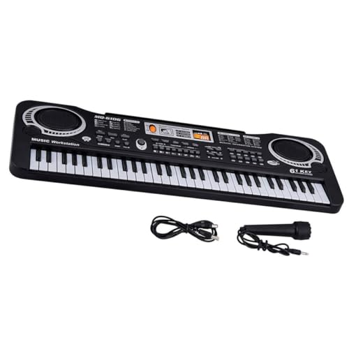 NASSMOSSE Kids Piano Keyboard Electric 61 Tasten mit mikrofonem Bildungsspielzeugmusikinstrument Geschenk für Kinder von NASSMOSSE