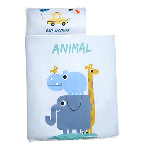NASSMOSSE Kinder Schlafsack süßes Tiermuster Kinderschlafsbeutel mit abnehmbarem Kissen Falten leicht zu reinigen für Camping, Innengebrauch und Reisen, blau, blau NASSMOSSE Kinder Schlafsack süßes Tiermuster Kinderschlafsbeutel mit abnehmbarem Kissen Falten leicht zu reinigen für Camping, Innengebrauch und Reisen, blau, blau von NASSMOSSE