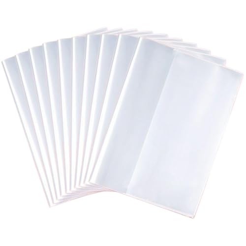 NASSMOSSE Plastikbuch umfasst 10pcs 10 x 7 16K wasserdichte Plastikpapier Ärmel transparentes Buchhülle mit Selbstklebendem Streifen sicheres Dokument & Seitenschutzbuch für Bücher NASSMOSSE Plastikbuch umfasst 10pcs 10 x 7 16K wasserdichte Plastikpapier Ärmel transparentes Buchhülle mit Selbstklebendem Streifen sicheres Dokument & Seitenschutzbuch für Bücher von NASSMOSSE