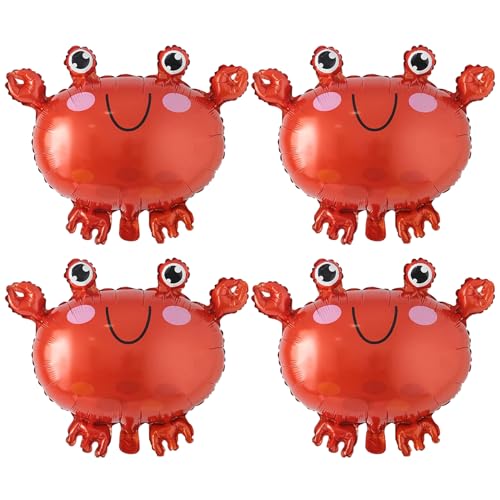 NASSMOSSE Partyballons, 4pcs 21x17 Zoll Aluminium Folie Krabbenballons für Geburtstag Babyparty Ozean Themed Party Dekorationen Lieferungen NASSMOSSE Partyballons, 4pcs 21x17 Zoll Aluminium Folie Krabbenballons für Geburtstag Babyparty Ozean Themed Party Dekorationen Lieferungen von NASSMOSSE