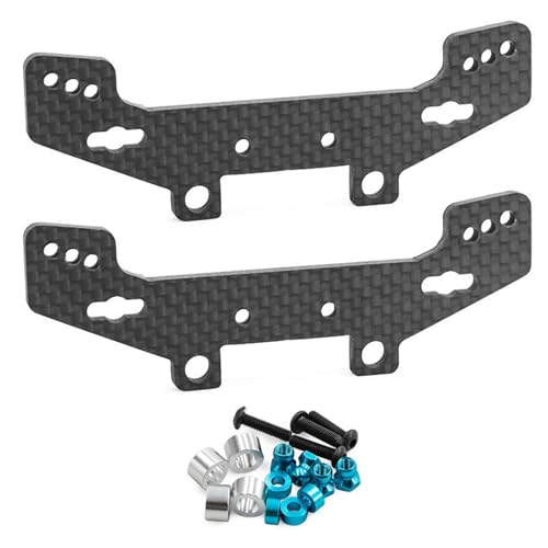 2 Stück Carbon Stoßdämpfer vorne hinten für Tamiya TT-02RR TT-02D TT02 TT-02R Hop Up RC Auto Upgrade Teile 2 Stück Carbon Stoßdämpfer vorne hinten für Tamiya TT-02RR TT-02D TT02 TT-02R Hop Up RC Auto Upgrade Teile von NATEFEMIN