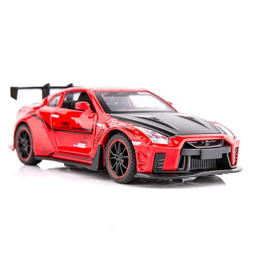 NATEFEMIN 1:32 Alloy Simulation Racing Car Model Adult Collection Vehicles with Sound Ligh for Nissan GTR R35 von NATEFEMIN