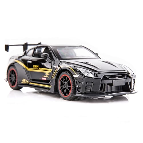 NATEFEMIN 1:32 Alloy Simulation Racing Car Model Adult Collection Vehicles with Sound Ligh for Nissan GTR R35 von NATEFEMIN