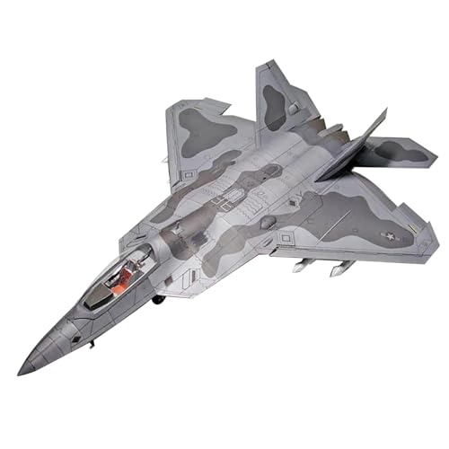NATEFEMIN 1:33 Papier US F-22 Fighter Raptor Modell Simulation Kämpfer Luftfahrt Militär Wissenschaft Ausstellungsmodell (Unmontierter Kit) Display Modell von NATEFEMIN