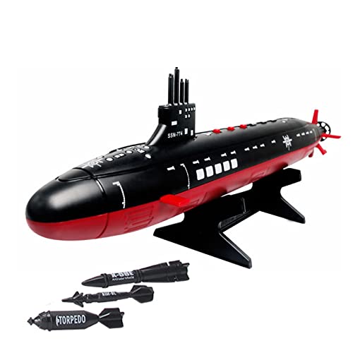 NATEFEMIN 1:350 Soundeffekt Nuklear U-Boot Kunststoff Militär Druckguss U-Boot Modell für Sammlung Display Modell von NATEFEMIN