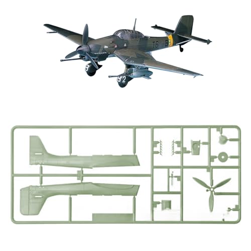 NATEFEMIN 1:72 WWII Deutsch Stuka Ju 87G-1 Bombermodell Simulation Flugzeugmodell Luftfahrtmodell Flugzeugbausätze für Sammlung und Geschenk Modell (Unmontiertes Modell) von NATEFEMIN