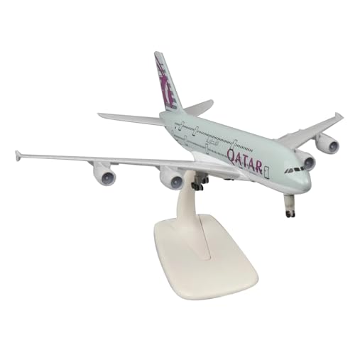 NATEFEMIN Alloy Qatar A380 Flugzeugmodell Flugzeugmodell 1:400 Modell Simulation Wissenschaft Ausstellung Modelift Display von NATEFEMIN