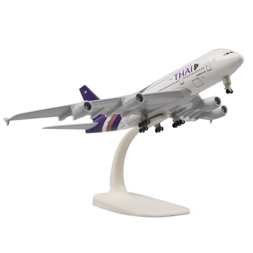 NATEFEMIN Alloy Thai Airways A380 Flugzeugmodell Flugzeugmodell 1:400 Modell Simulation Wissenschaft Ausstellungsmodell von NATEFEMIN