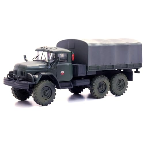 NATEFEMIN Maßstab 1:72 Legierung Sowjetische ZIL-131 Militär-LKW-Modell Simulation Panzer Modell für Sammlung von NATEFEMIN