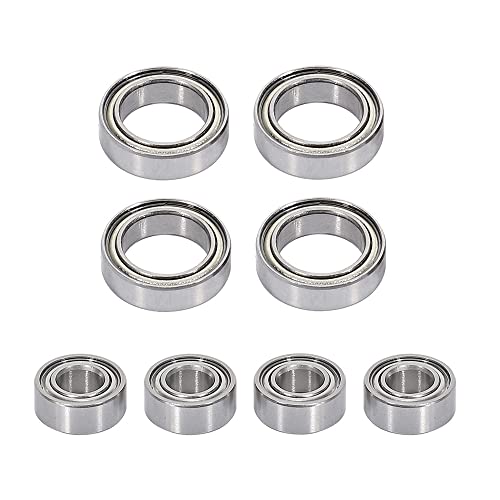 NATHA 8-Teiliges Lager Set für SG1603 SG1604 SG 1603 UD1601 UD1602 UD1603 UD1604 1/16 RC Auto Teile ZubehöR von NATHA