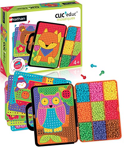 Nathan -Clic educ Mosaic Colour Lernspiel von 4—6 Jahren, 31607, mehrfarbig von Dujardin