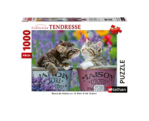 Nathan 4005556876242 1000 pièces Bisous de chatons Kätzchen Puzzle für Erwachsene, Nein von NATHAN