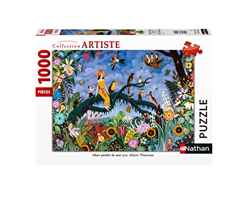 Nathan- Puzzle 1000 Teile Mein Garten Der Abend Alain Thomas Erwachsene, 4005556876334 von NATHAN