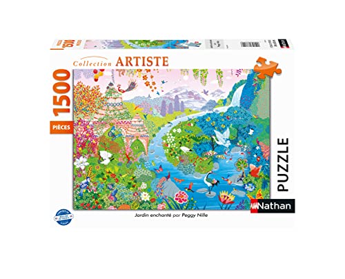 Nathan - Puzzle 1500 Teile - Zaubergarten - Peggy Nille - Erwachsene und Kinder ab 14 Jahren - Hochwertiges Puzzle - Künstler-Kollektion - 87811 Nathan - Puzzle 1500 Teile - Zaubergarten - Peggy Nille - Erwachsene und Kinder ab 14 Jahren - Hochwertiges Puzzle - Künstler-Kollektion - 87811 von NATHAN