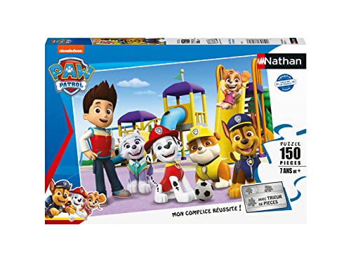 Nathan - Kinderpuzzle - 150 Teile - Chase, Marcus und Gesellschaft - Paw Patrol - für Kinder ab 7 Jahren - hochwertiges Puzzle - Dicker und strapazierfähiger Karton - Action & Abenteuer - 86161 von NATHAN