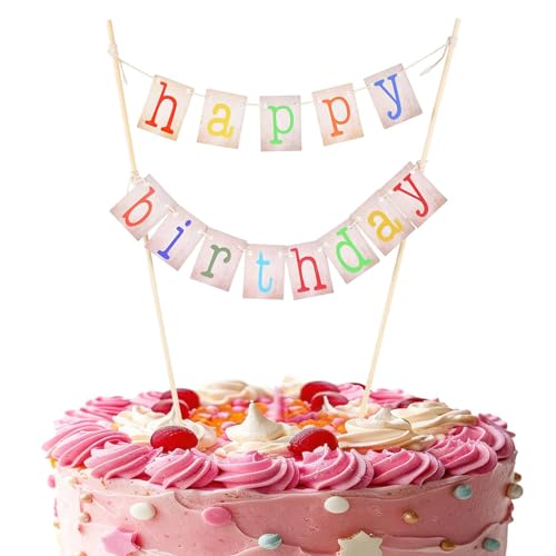 NATOSU 1 Stück Geburtstagswimpel Tortendeko Happy Birthday Tortenaufsatz Set Tortenaufsatz Banner Schöner Tortenaufsatz Glänzende Sterne Tortenaufsatz für Tortendekoration NATOSU 1 Stück Geburtstagswimpel Tortendeko Happy Birthday Tortenaufsatz Set Tortenaufsatz Banner Schöner Tortenaufsatz Glänzende Sterne Tortenaufsatz für Tortendekoration von NATOSU