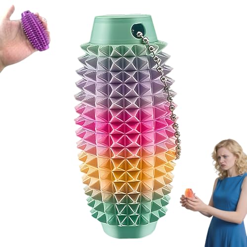 Spiky Grippie Stim Keychain,Pain Stimming Fidgets Toy,Fidget Pain Keychain Toy,3D Sensory Roller,Roller Massage Sensory Stress Reliefs Toys for Adults, Kids-A Spiky Grippie Stim Keychain,Pain Stimming Fidgets Toy,Fidget Pain Keychain Toy,3D Sensory Roller,Roller Massage Sensory Stress Reliefs Toys for Adults, Kids-A von NAUXIU