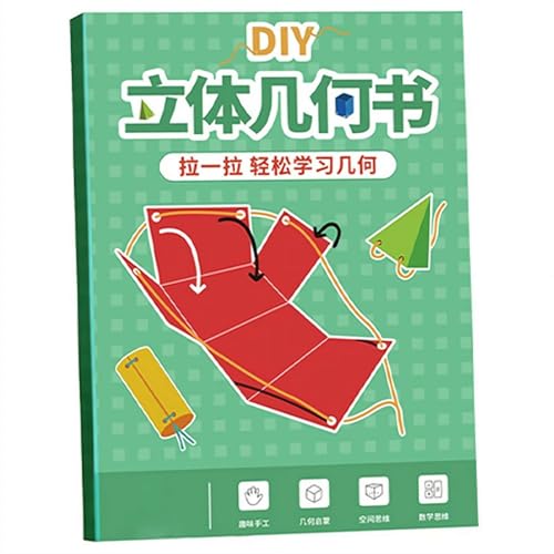 Zugschnur, 3D-Geometrie-Lernbuch, 3D-Zugdraht, handgefertigtes Buch-Set für Kinder, geflochtenes Seil-Design, DIY, Feststoffe, geometrische Modelle, Bücher, lustiges Handwerk, kultivieren Zugschnur, 3D-Geometrie-Lernbuch, 3D-Zugdraht, handgefertigtes Buch-Set für Kinder, geflochtenes Seil-Design, DIY, Feststoffe, geometrische Modelle, Bücher, lustiges Handwerk, kultivieren von NAUXIU
