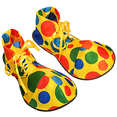NAUZE Clown Schuhe - Große Regenbogen Clown Schuhe für Halloween Party & Cosplay Kostüm Requisiten - Unisex, Adult, Teen - 1 Paar von NAUZE