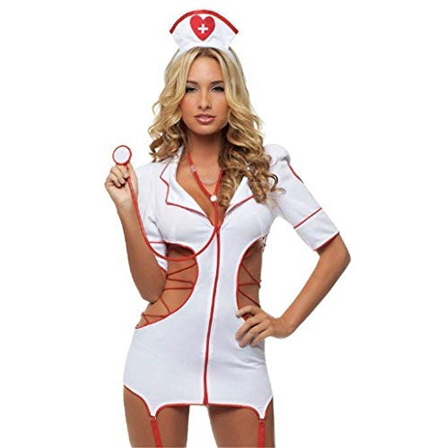 NAVARCH Sexy Woman Outfit Nurse Lingerie Fancy Dress Nurses Costume Sexy Nurse Costumes Naughty Nurse Outfit Fancy Dress Parties, Themed Parties, Hallowee Club Wear, Cosplay Party von NAVARCH