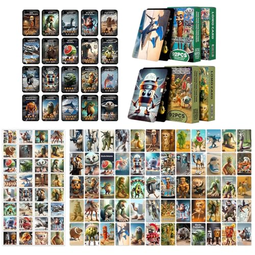 NAVESO 140 Stück Italian Brainrot Karten, Brainrot Karten mit 64 Sticker, Psychedelisches Kartenspiel mit Besonderen Charakteren, Feste Und Partys, für Kinder,Fans,Teenager Jugendliche, Erwachsene NAVESO 140 Stück Italian Brainrot Karten, Brainrot Karten mit 64 Sticker, Psychedelisches Kartenspiel mit Besonderen Charakteren, Feste Und Partys, für Kinder,Fans,Teenager Jugendliche, Erwachsene von NAVESO