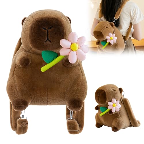 NAVESO Capybara Plüschtier, 25 cm Capybara Kuscheltier, CuteCapybara Plushies, CapybaraPlush, CapybaraStofftier, Meerschweinchen Kuscheltier für Jungen-Mädchen-Geschenke von NAVESO