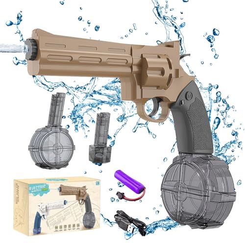NAVESO Wasserpistole Elektrisch, Automatische Wasserpistole, 450CC + 150CC Auto Water Gun Electric, Wasserpistole mit Großer Reichweite, Elektrischer Wasserblaster für Erwachsene Kinder NAVESO Wasserpistole Elektrisch, Automatische Wasserpistole, 450CC + 150CC Auto Water Gun Electric, Wasserpistole mit Großer Reichweite, Elektrischer Wasserblaster für Erwachsene Kinder von NAVESO