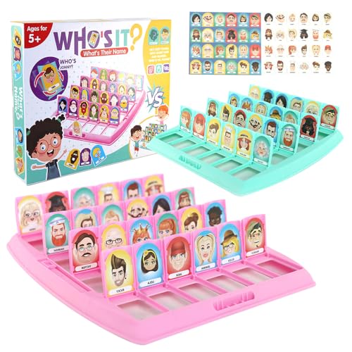 NAVESO Wer Ist Es Spiel, Wer Ist Es Lustiges Ratespiel Brettspiel, Wer Bin Ich Spiel, Brettspiele Kinder, Guess Who Board Game, Family Erraten Spiele, Brettspiel für Eltern Kind Interaktives Spielzeug NAVESO Wer Ist Es Spiel, Wer Ist Es Lustiges Ratespiel Brettspiel, Wer Bin Ich Spiel, Brettspiele Kinder, Guess Who Board Game, Family Erraten Spiele, Brettspiel für Eltern Kind Interaktives Spielzeug von NAVESO