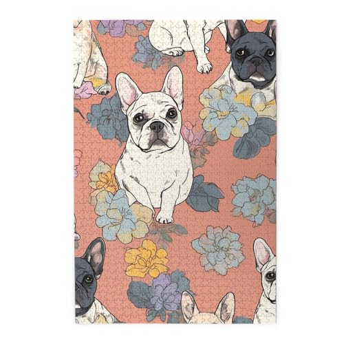 1000-teiliges Puzzle für Erwachsene, herausfordernde Puzzles für Spielabende, Holzpuzzle mit französischer Bulldogge, personalisierbares Holzpuzzle für Familie 1000-teiliges Puzzle für Erwachsene, herausfordernde Puzzles für Spielabende, Holzpuzzle mit französischer Bulldogge, personalisierbares Holzpuzzle für Familie von NBCCDVSH
