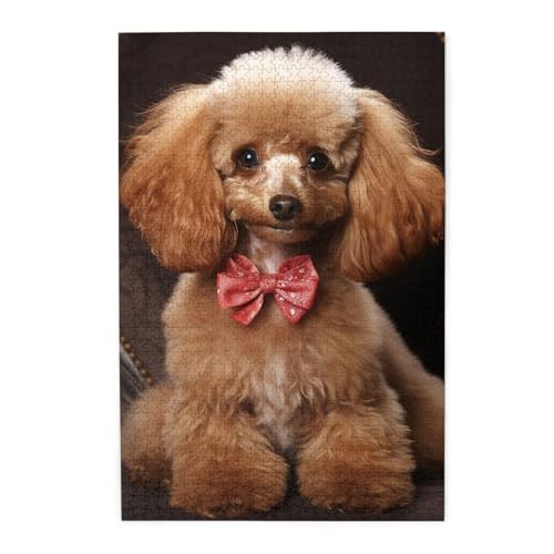 1000-teiliges Puzzle für Erwachsene, herausfordernde Puzzles für Spielabende, Pudel, Holzpuzzle, personalisierbar, Holzbild, Puzzle für Familie, fertige Größe 50 x 74,9 cm 1000-teiliges Puzzle für Erwachsene, herausfordernde Puzzles für Spielabende, Pudel, Holzpuzzle, personalisierbar, Holzbild, Puzzle für Familie, fertige Größe 50 x 74,9 cm von NBCCDVSH
