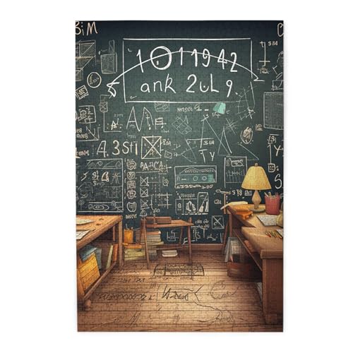 1000-teiliges Puzzle für Erwachsene, herausfordernde Puzzles für Spielabende, Schule, Mathematik, Holzpuzzle, personalisierbar, Holzbild, Puzzle für Familie, fertige Größe 50 x 74,9 cm 1000-teiliges Puzzle für Erwachsene, herausfordernde Puzzles für Spielabende, Schule, Mathematik, Holzpuzzle, personalisierbar, Holzbild, Puzzle für Familie, fertige Größe 50 x 74,9 cm von NBCCDVSH
