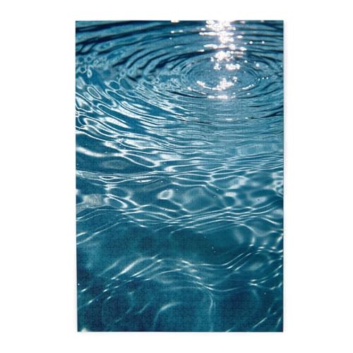 1000-teiliges Puzzle für Erwachsene, herausfordernde Puzzles für Spielabende, Wasserwelligkeit, Holzpuzzle, personalisierbar, Holzbild, Puzzle für Familie, fertige Größe 50 x 74,9 cm 1000-teiliges Puzzle für Erwachsene, herausfordernde Puzzles für Spielabende, Wasserwelligkeit, Holzpuzzle, personalisierbar, Holzbild, Puzzle für Familie, fertige Größe 50 x 74,9 cm von NBCCDVSH